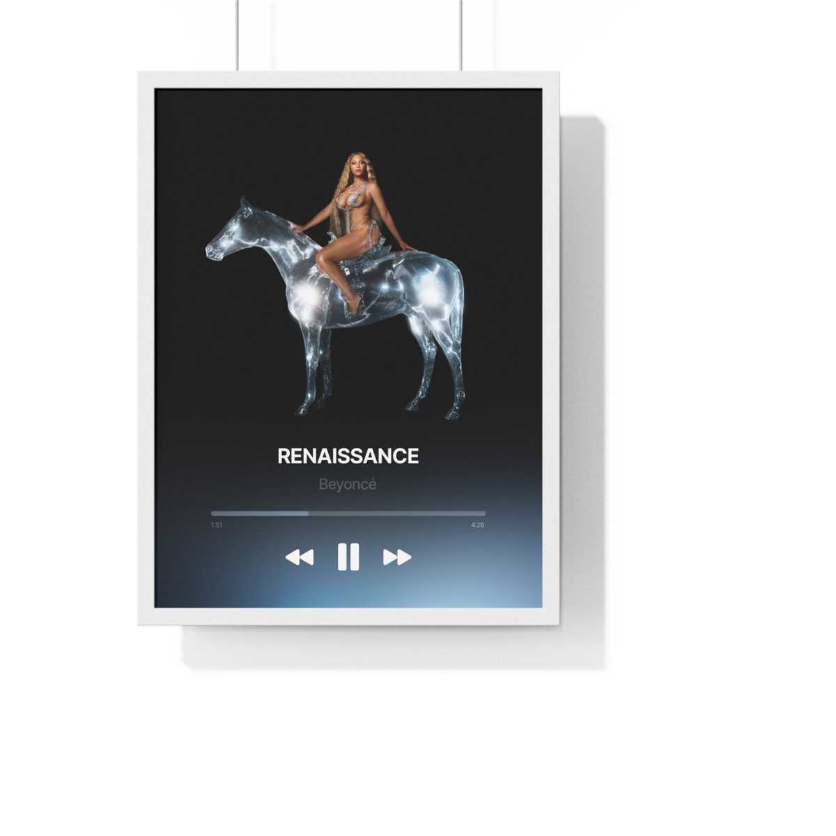Renaissance Beyonce Music Player Poster | Album Print | Inspire Uplift