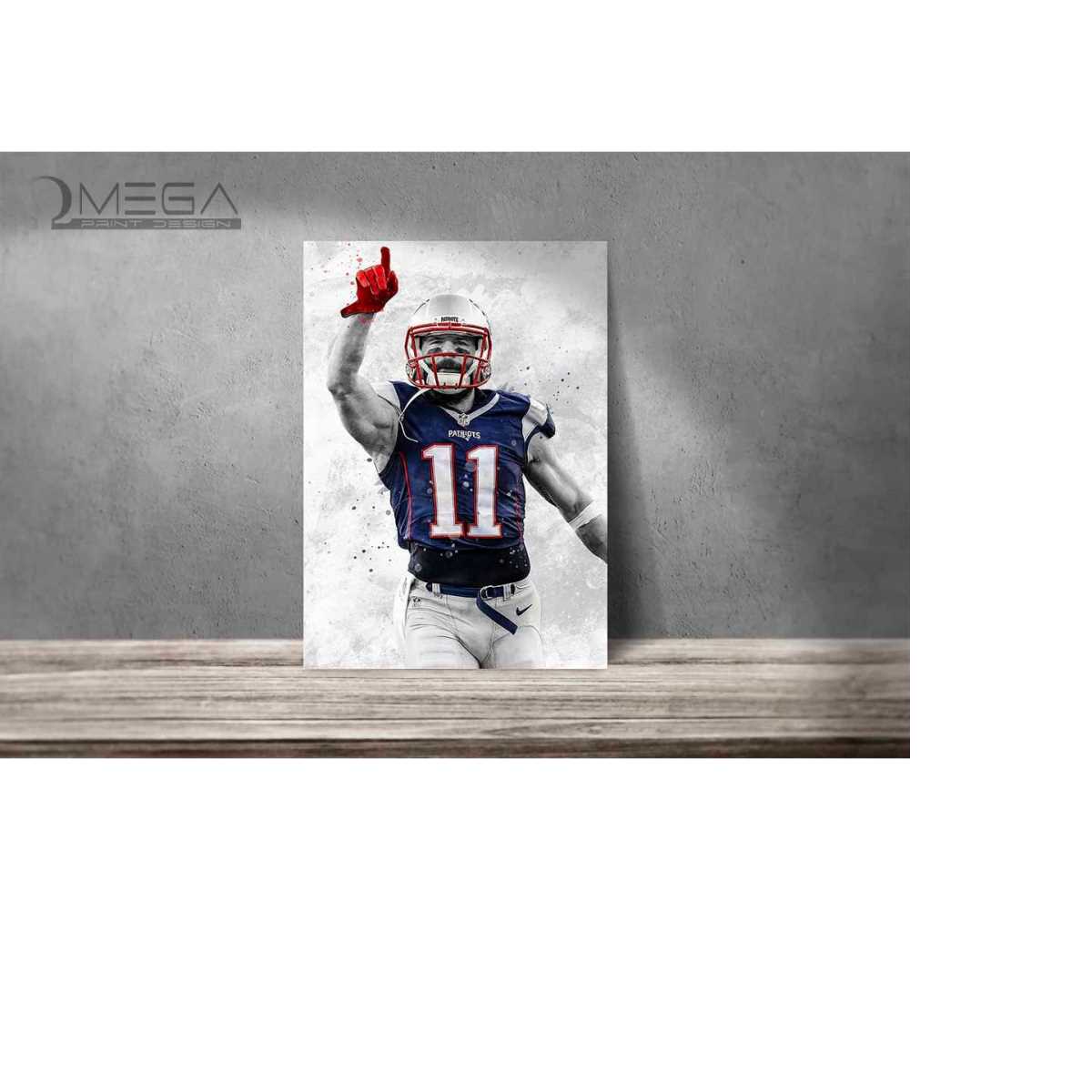 Julian Edelman poster Julian Edelman print Patriots art | Inspire Uplift