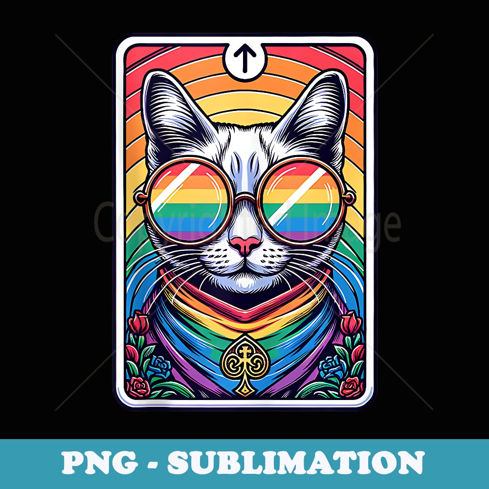 Gay Pride LGBTQ Rainbow Sunglasses Ally Tarot Card Cat - Dec | Inspire ...