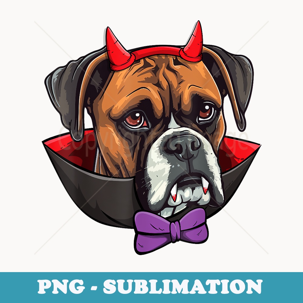 Boxer Dog Vampire Halloween Costume - Sublimation Digital Do | Inspire ...
