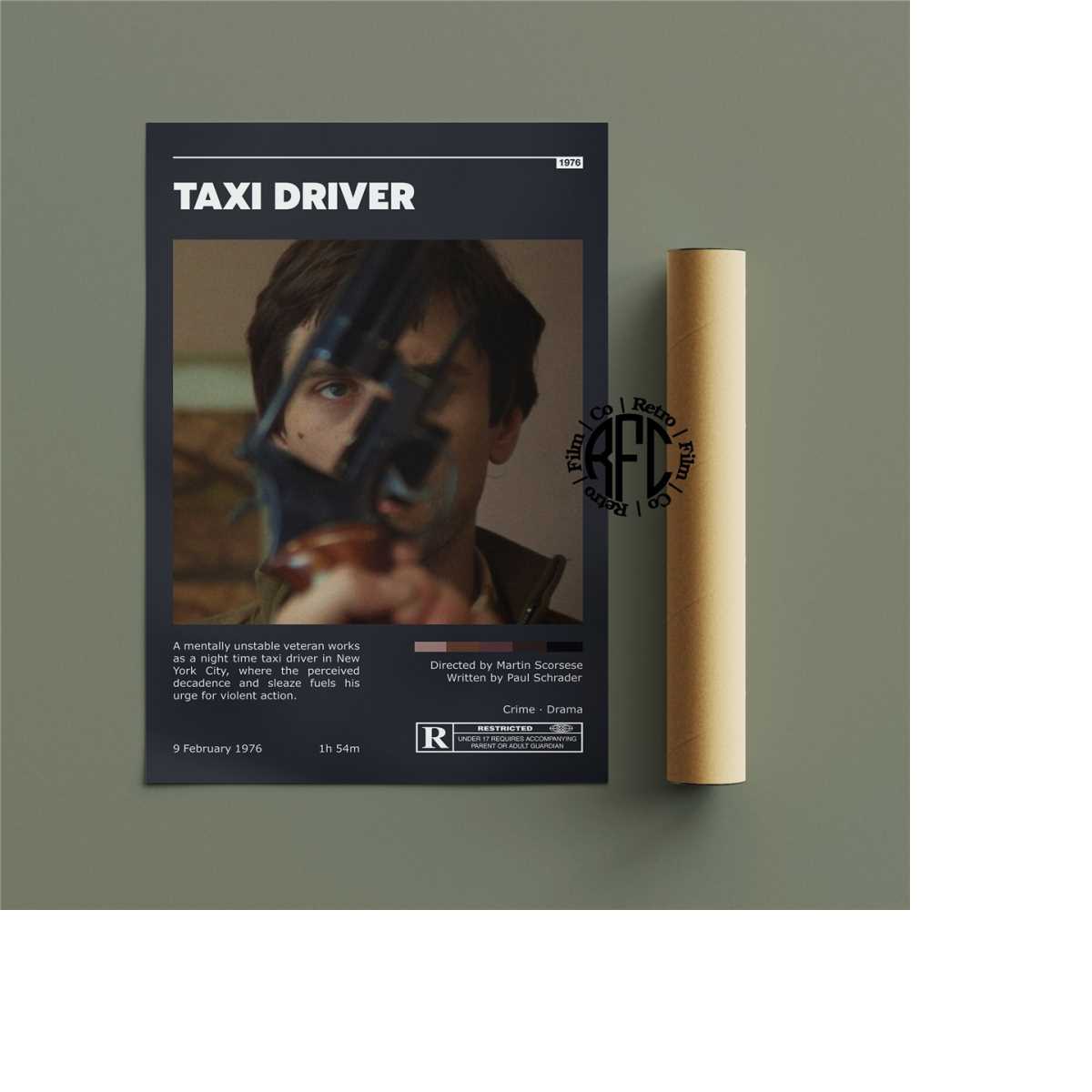 Taxi Driver Retro Vintage Poster | Minimalist Movie Poster | | Inspire ...