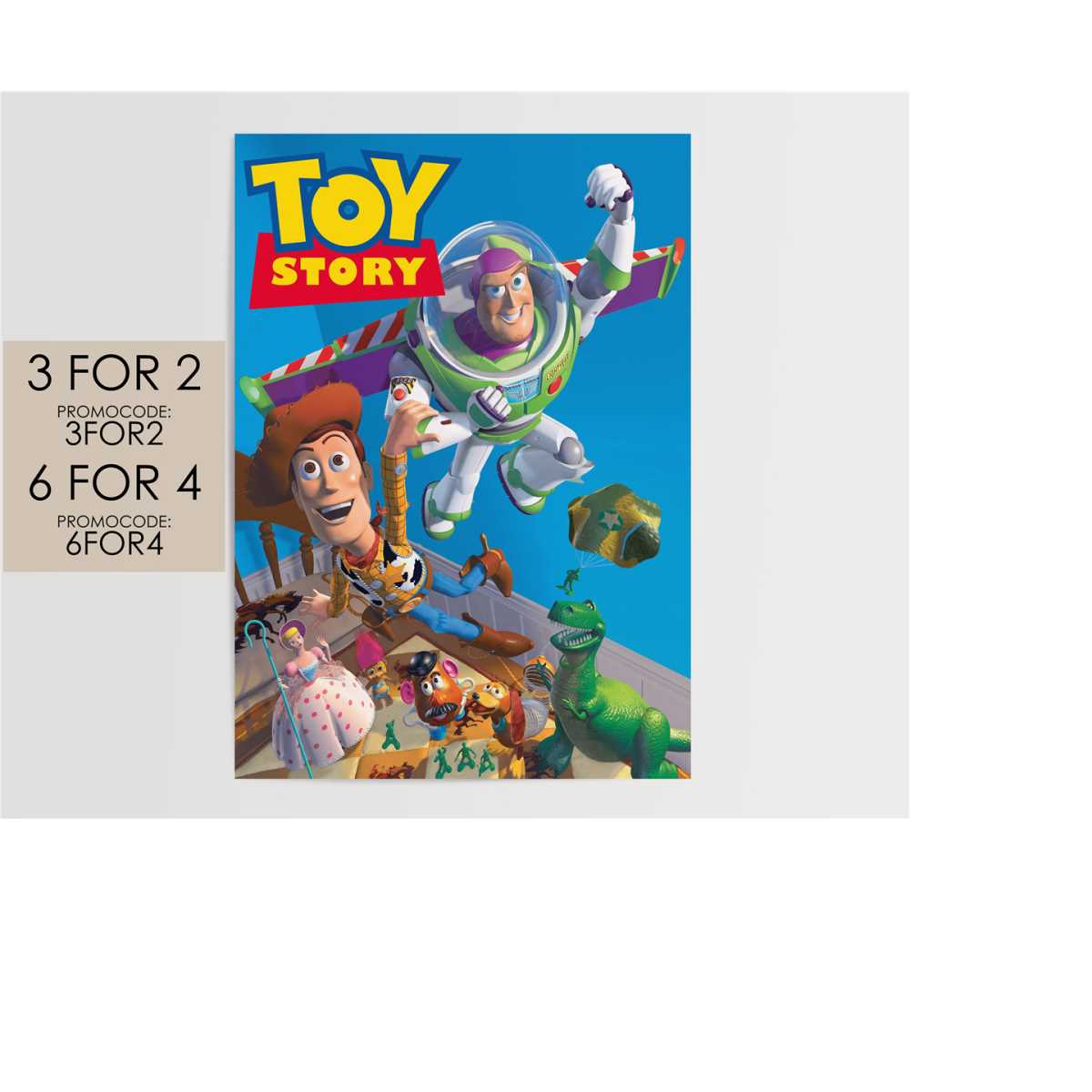 Toy Story 1995 Poster Disney Pixar Movie Poster Art Film P Inspire
