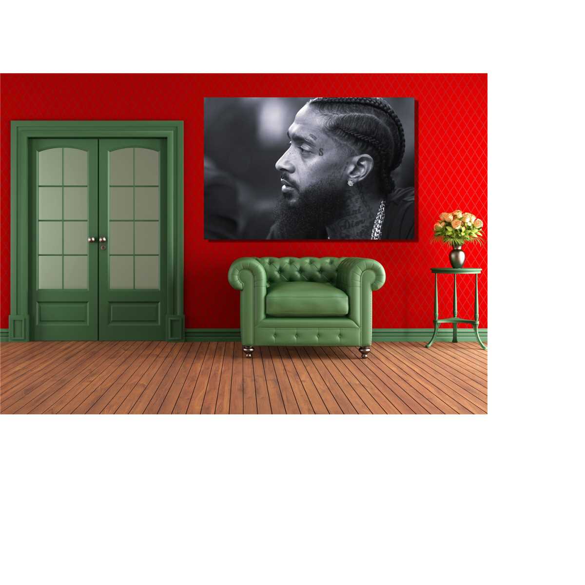 Nipsey Hussle Rapper Canvas Wall Art , Nipsey Hussle America Inspire