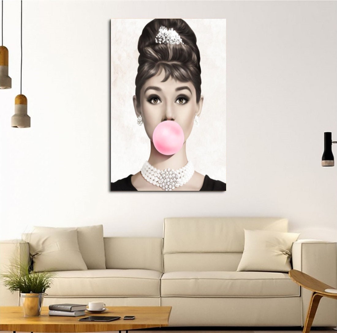 Audrey Hepburn Wall Art,Audrey Hepburn Print,Trendy Wall Art | Inspire ...