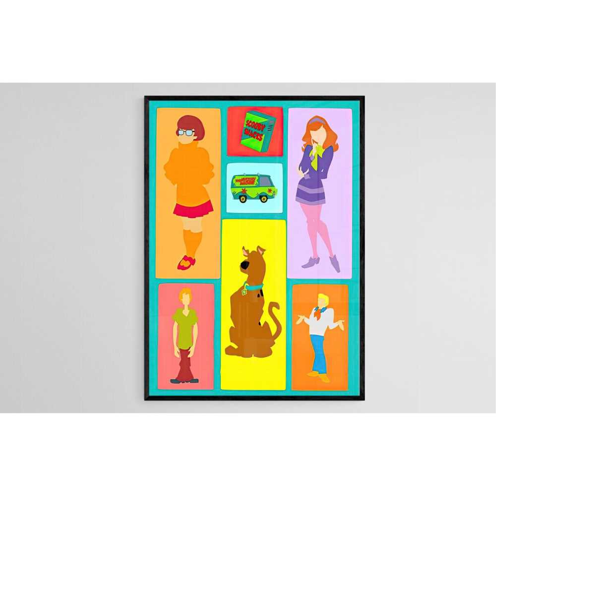 Scooby-Doo Animated Art, Scooby-Doo Poster, Scooby-Doo Print | Inspire Uplift