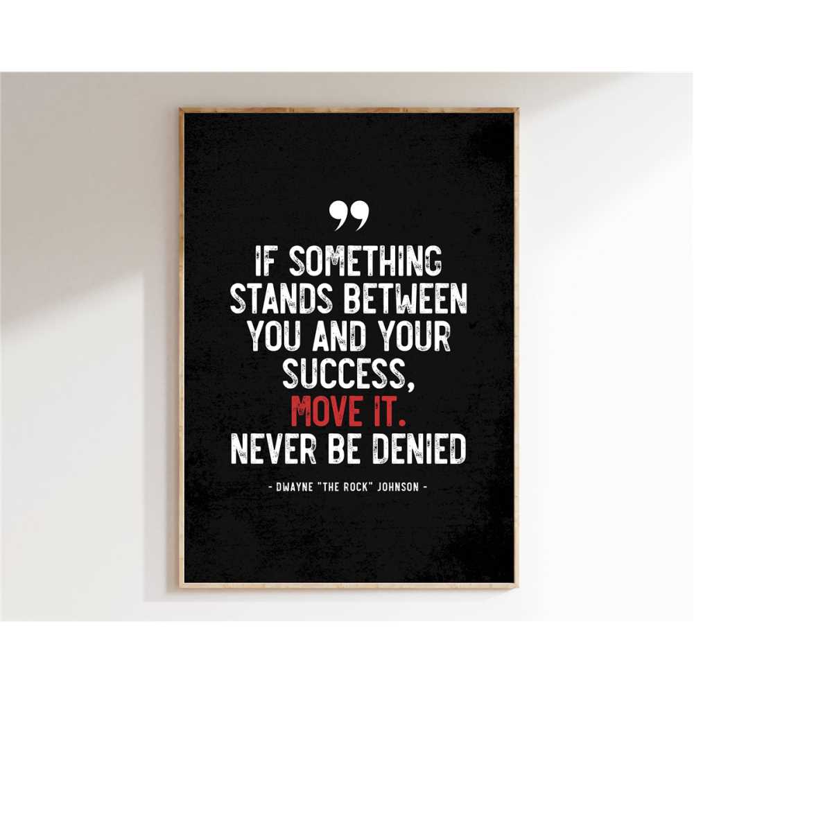 Motivational Quote Poster | Dwayne 'The Rock' Johnson | Grin | Inspire ...