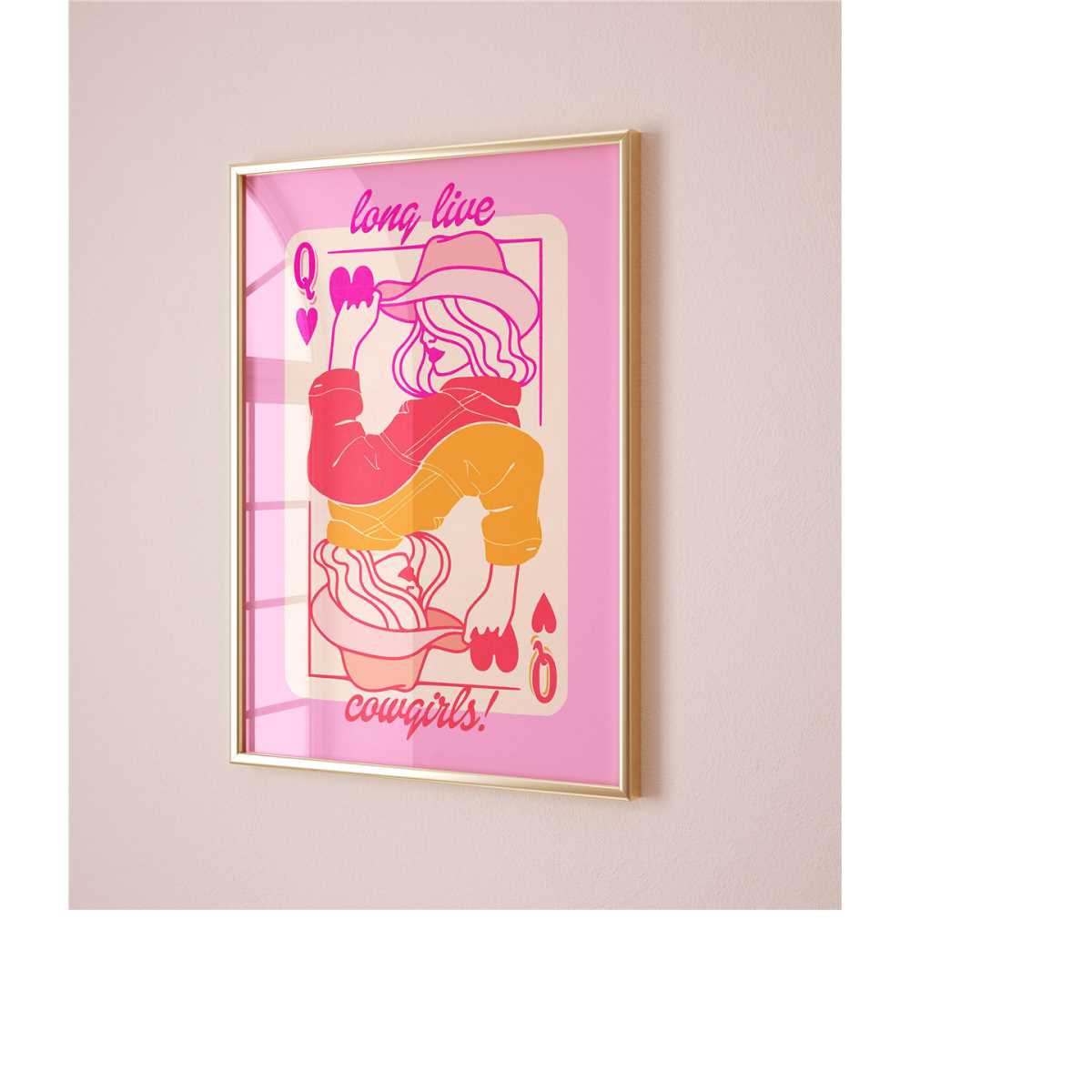 Pink Coastal Cowgirl Print Long Live Cowgirls Print Coastal Cowgirl Wall Art Boho Vintage Horse