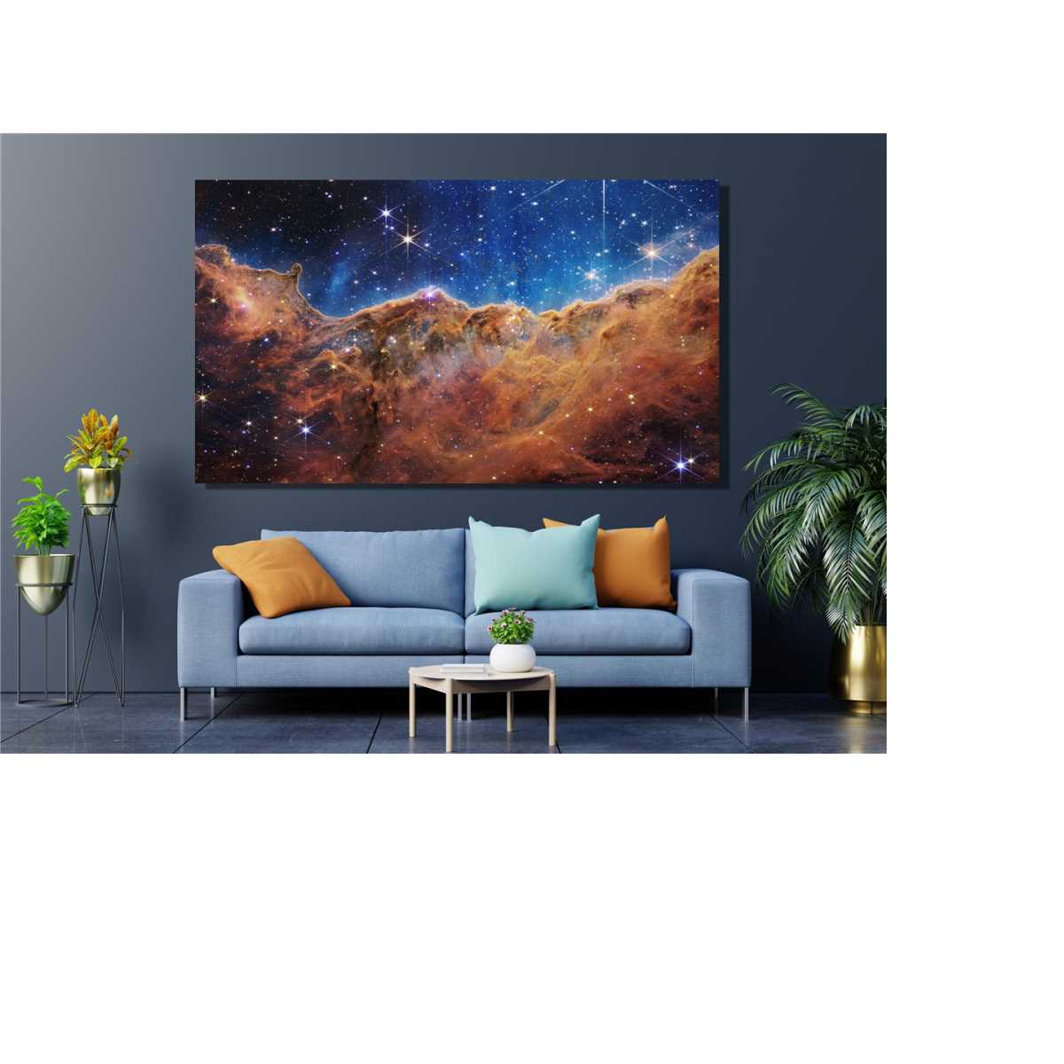 Carina Nebula NASA Deep Field Wall Art, James Webb Space Tel | Inspire ...