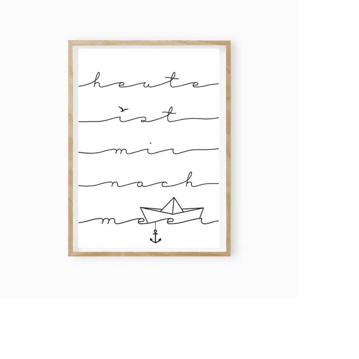 Gift Girlfriend, Poster Sea Love ,Sea Saying, Sea Poster Inspire Uplift