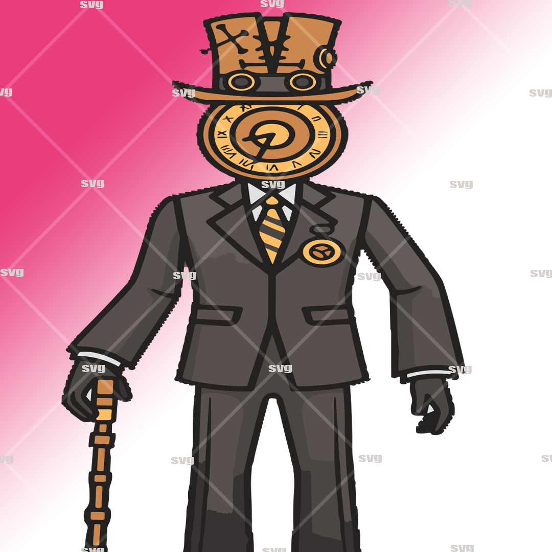 CLOCKMAN SVG, png | Inspire Uplift