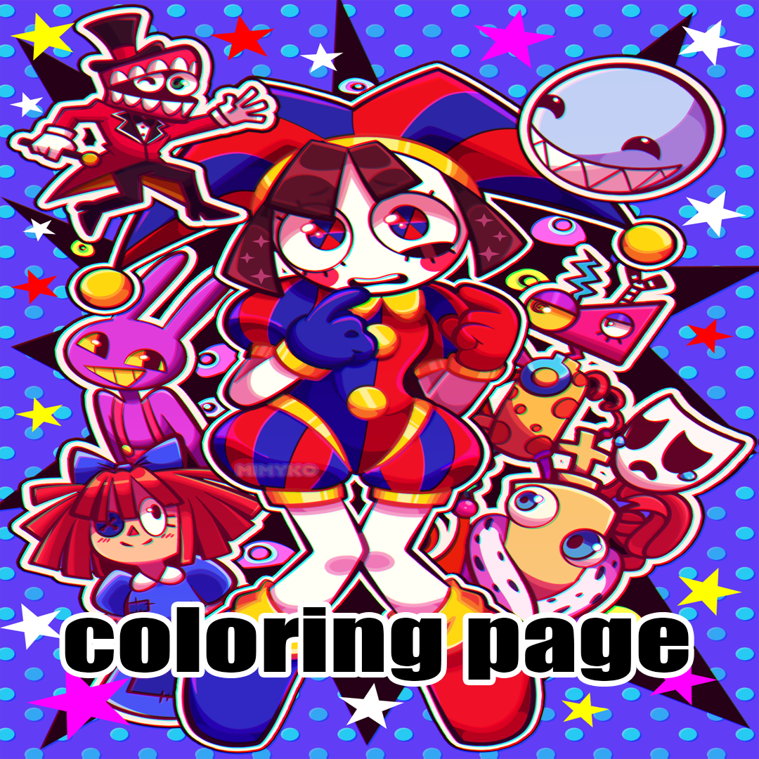 The Amazing Digital Circus Coloring Book Cute Coloring Book Inspire the-amazing-digital-circus-coloring-book-cute-coloring-book-inspire