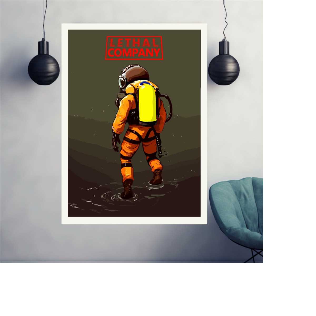 Lethal Company game Print, Lethal Company poster, Gaming Roo - Inspire ...
