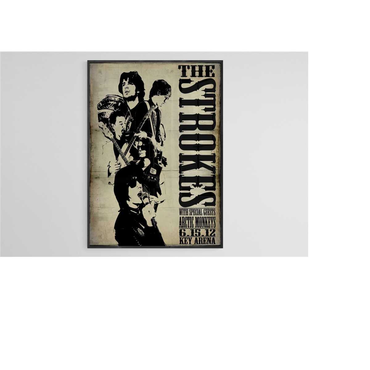 The Strokes Poster, The Strokes Fan Art, The Strokes Wall Ar - Inspire ...