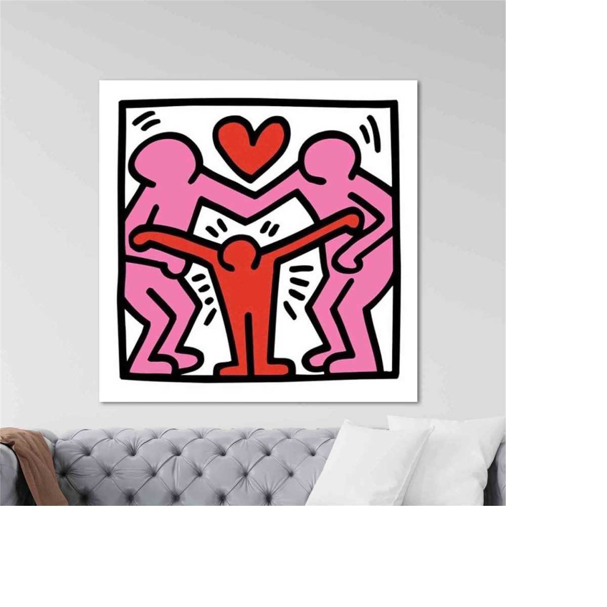 Keith Haring Museum Art, Love Family Poster Keith Haring Art Inspire
