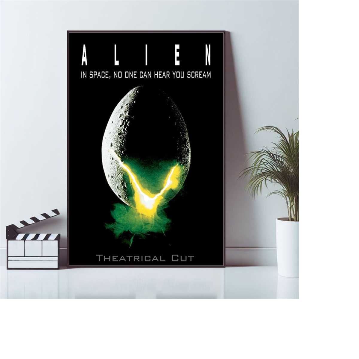 Alien Movie Poster, Wall Art Prints, Art Poster, Canvas Mate - Inspire ...