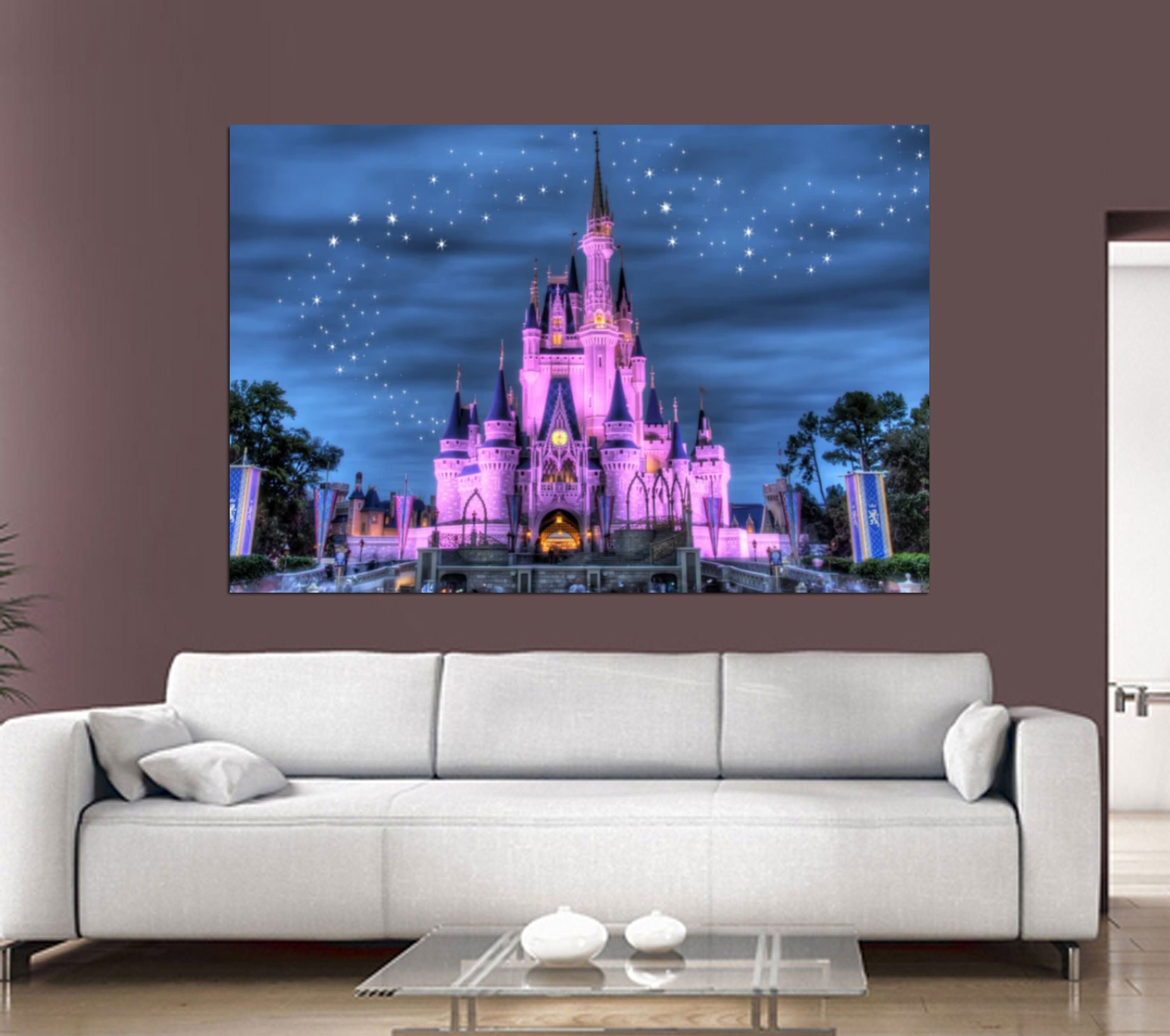 Cinderella Castle Canvas Wall Art,Disney Castle Poster,Disne - Inspire ...