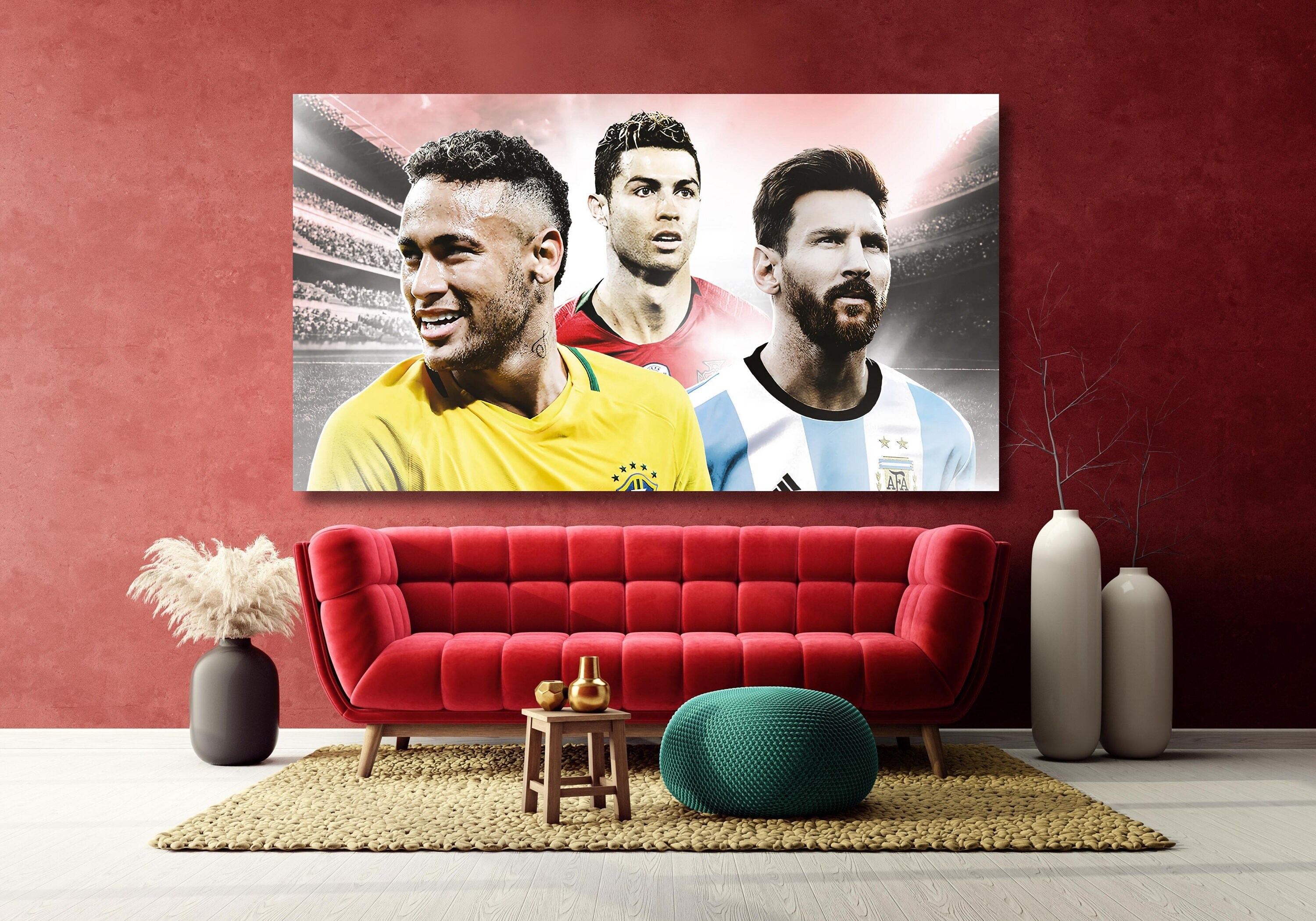 Cristiano Ronaldo Poster, Lionel Messi Poster, Neymar Jr. Po | Inspire ...