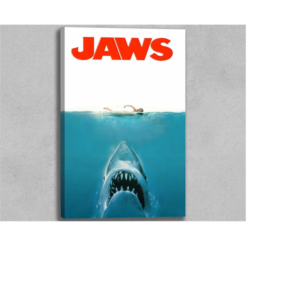 Jaws Movie Poster High Quality Print Inspire Uplift