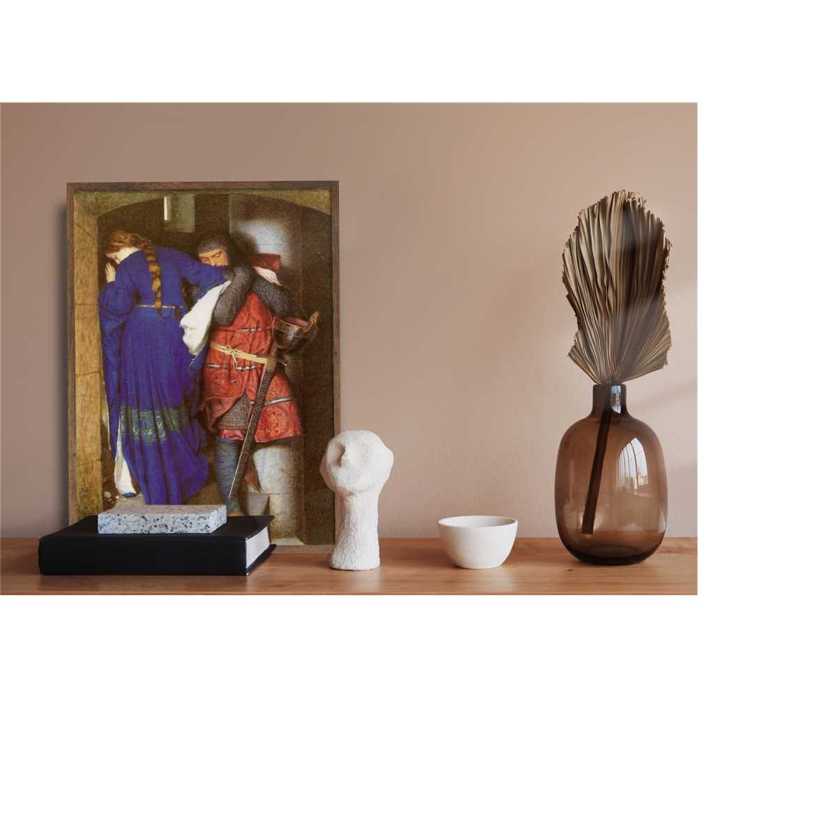 Romantic Painting The Meeting on the Turret Stairs Inspire Uplift