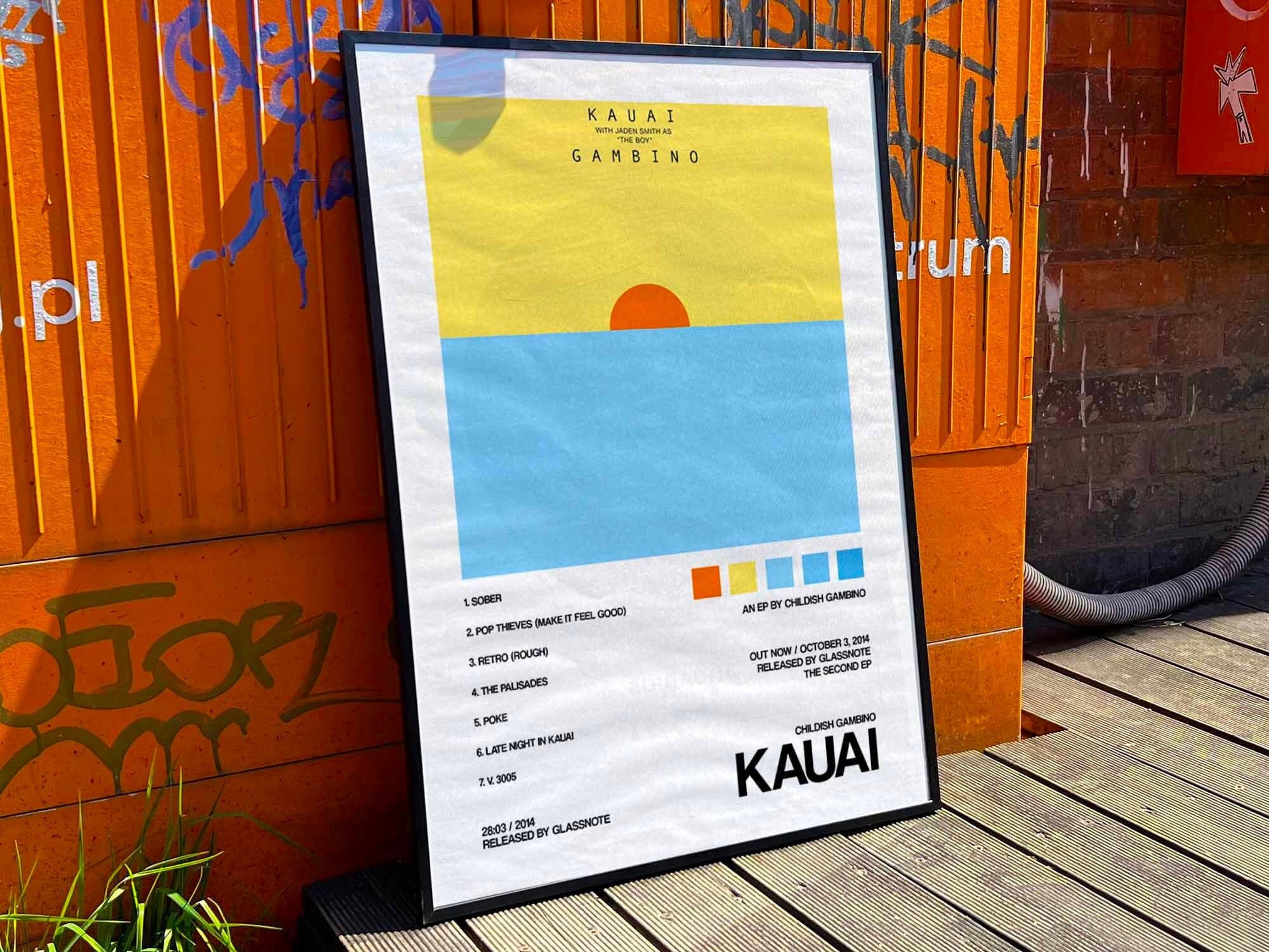 Childish Gambino Kauai Album Cover Poster 2 Inspire Uplift — free download