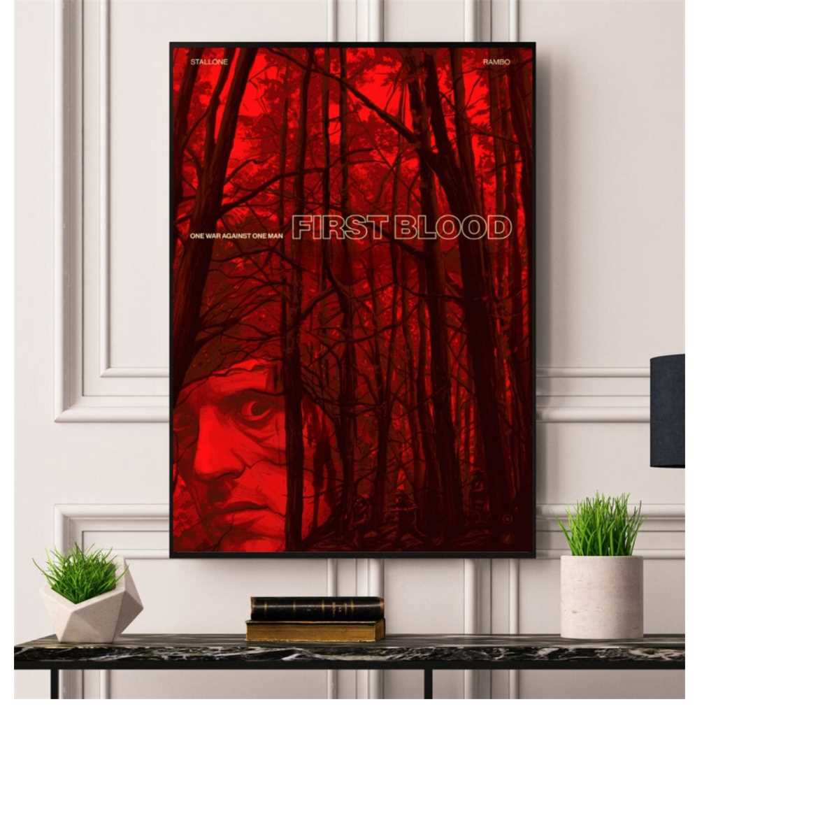 Rambo First Blood Framed/Unframed A5 A4 A3 A2 | Inspire Uplift