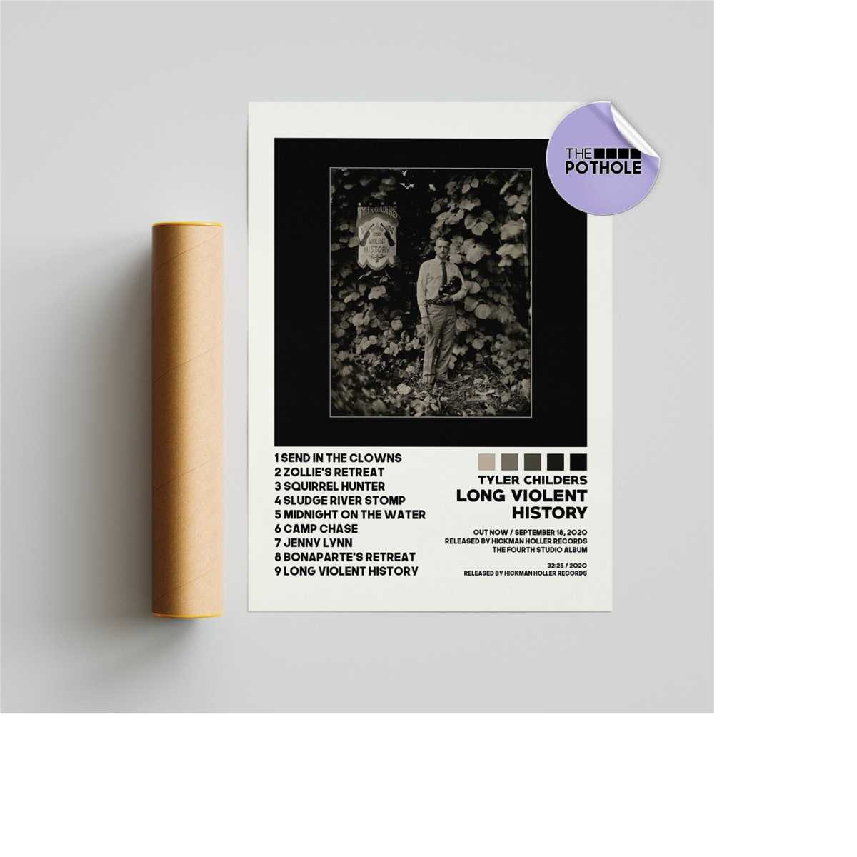 Tyler Childers Posters | Long Violent History Poster - Inspire Uplift