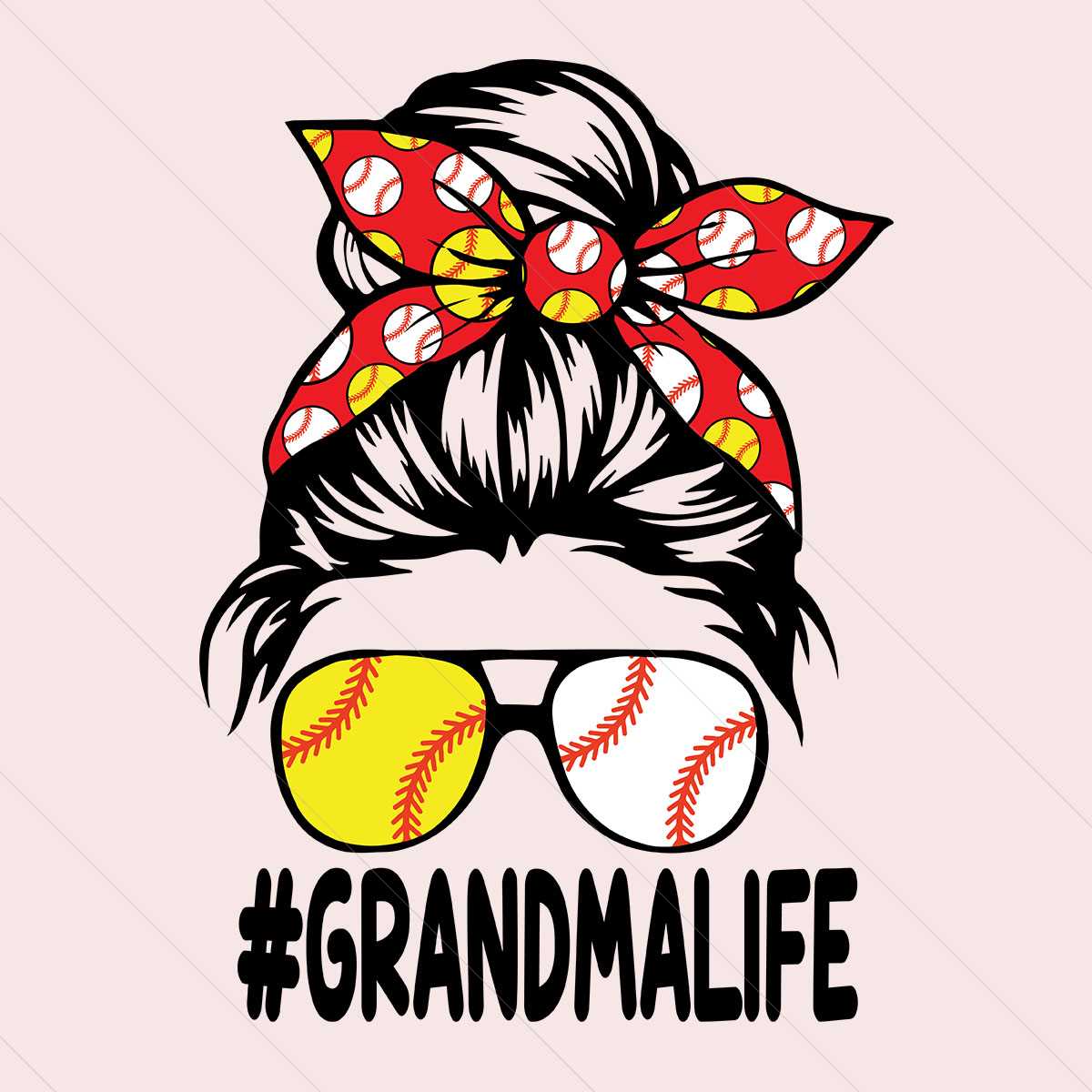 Baseball Grandma Life Svg, Trending Svg, Grandma Life Svg, G Inspire