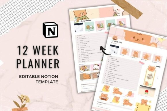 Notion Template I 12 Week Year Planner | Inspire Uplift