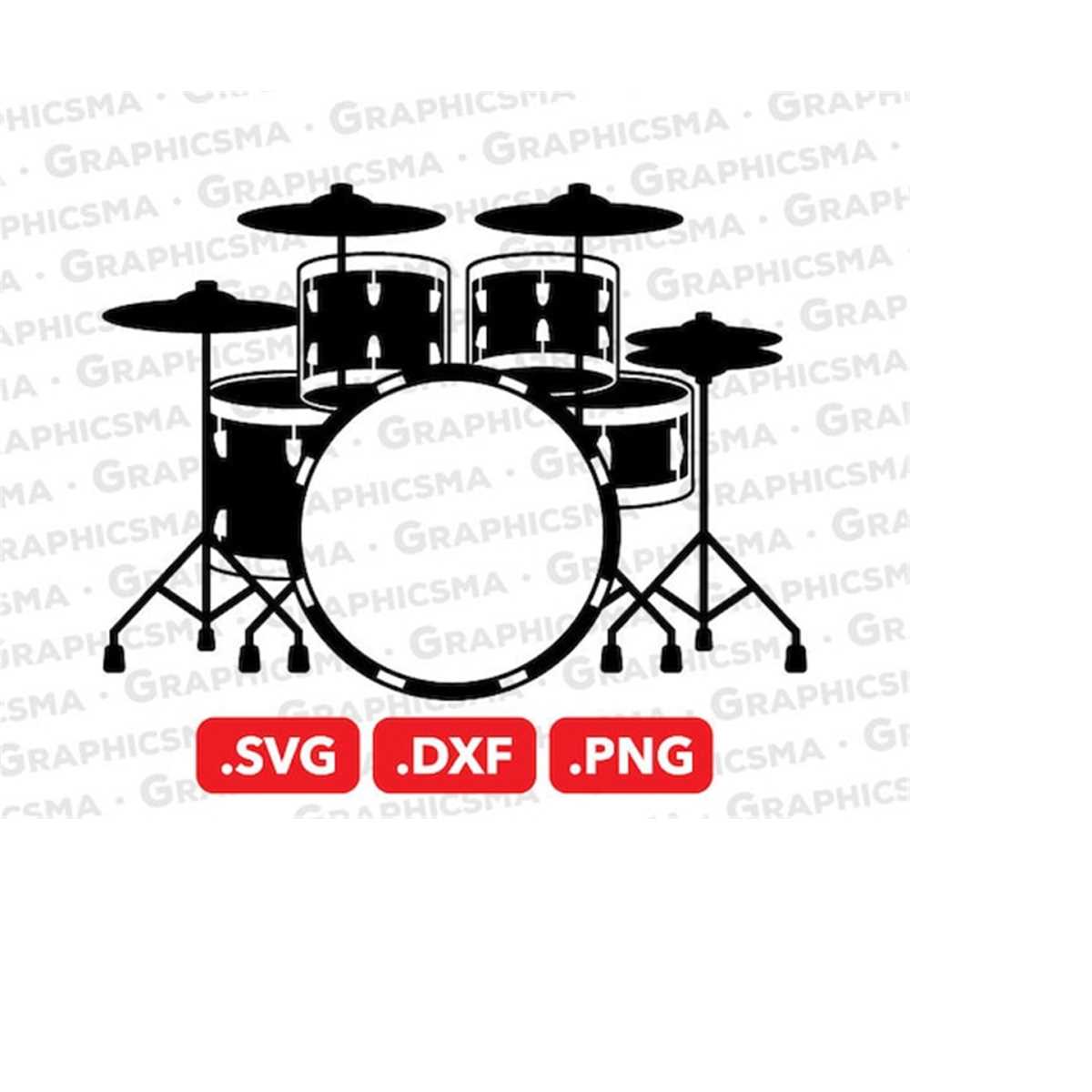 Drum SVG File, Drum DXF, Drumset Svg, Drumset Svg, Drumset S - Inspire ...