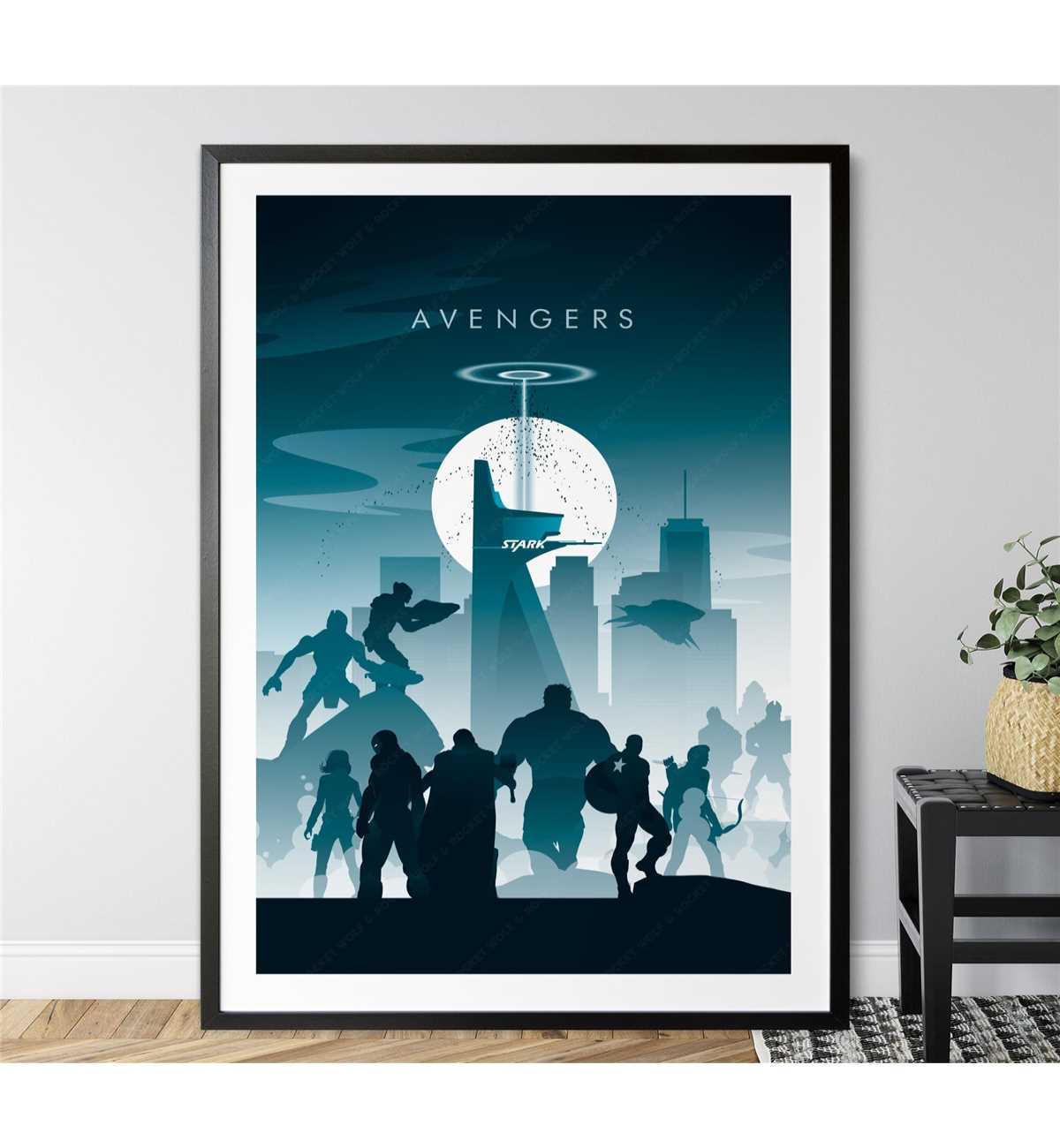 Marvel Avengers Poster Print, movie posters, wall art, | Inspire Uplift