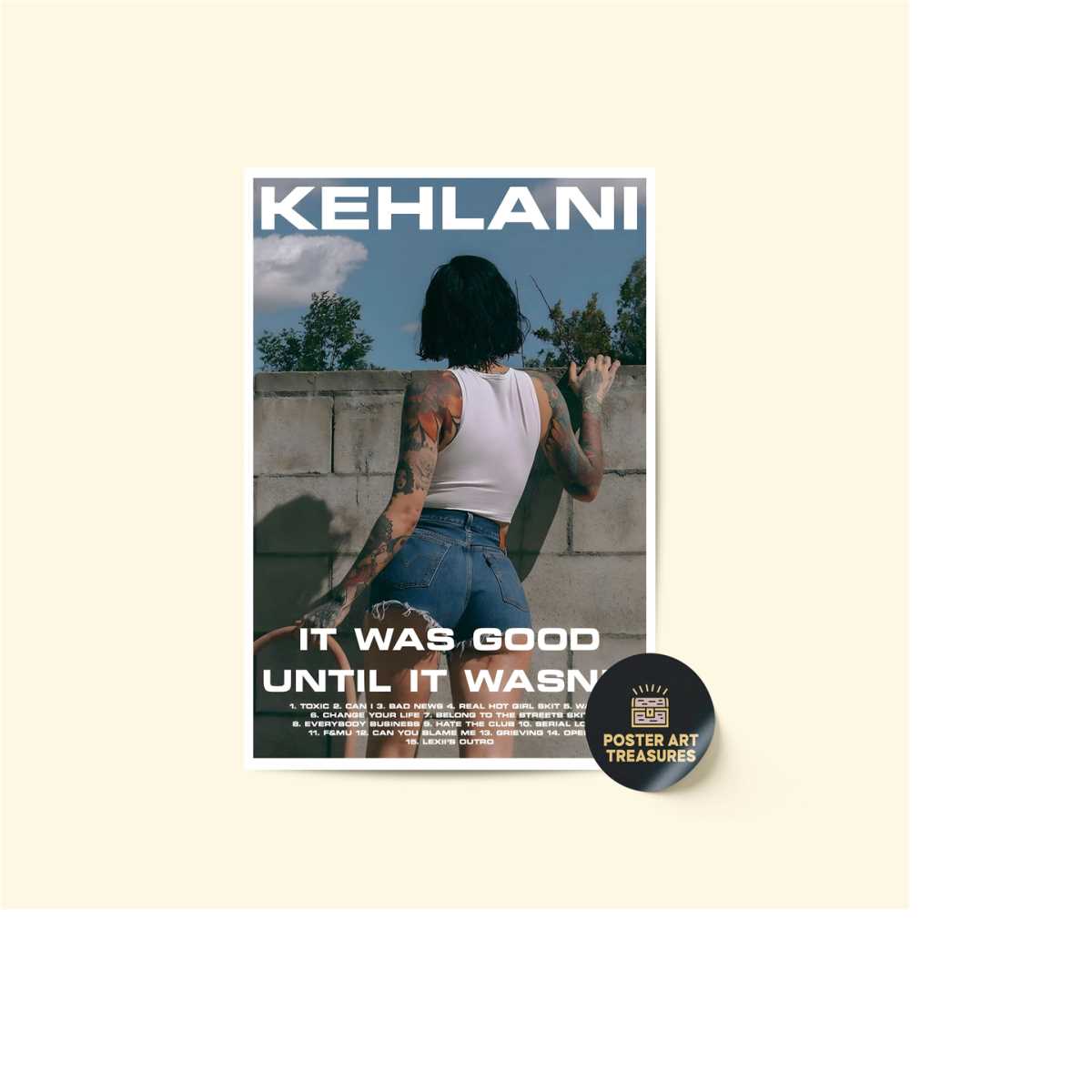Kehlani - It Was Good Until It Wasn't Album Poster / Room De | Inspire