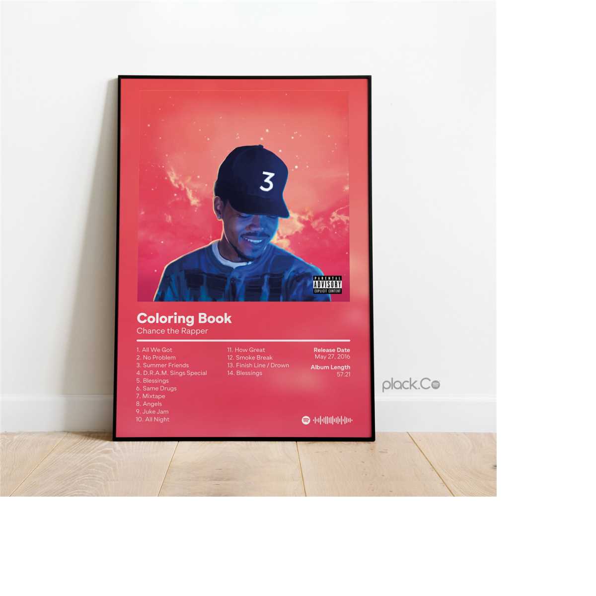 Chance The Rapper - Coloring Book - Custom Album Print - Hip | Inspire ...