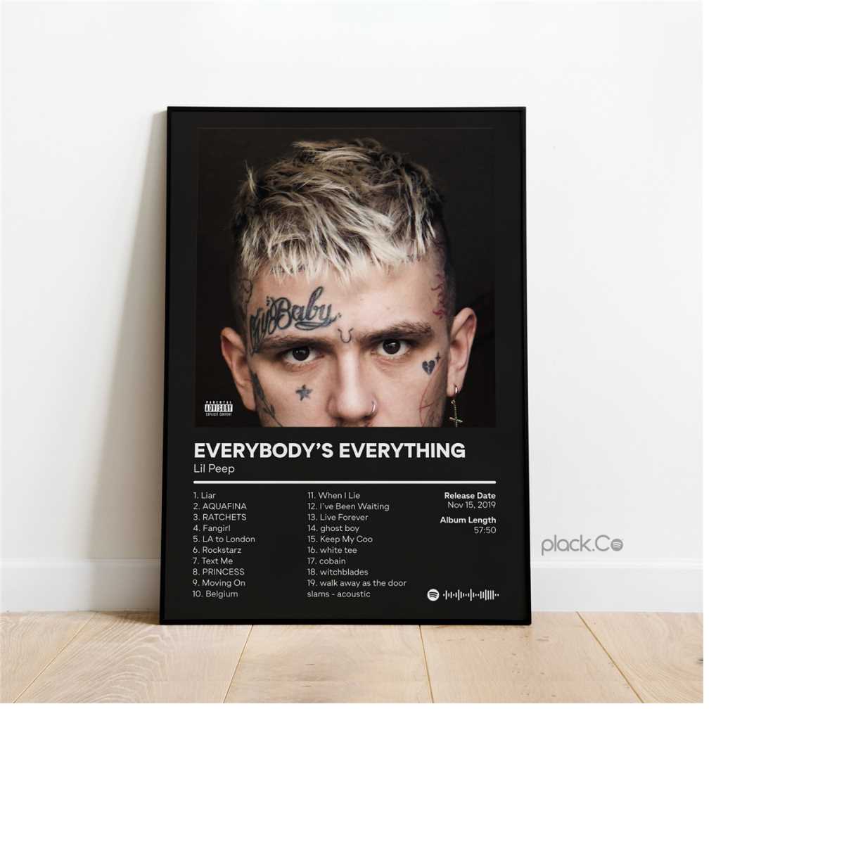 Lil Peep - Everybody's Everything - Custom Album Print - Hip | Inspire ...