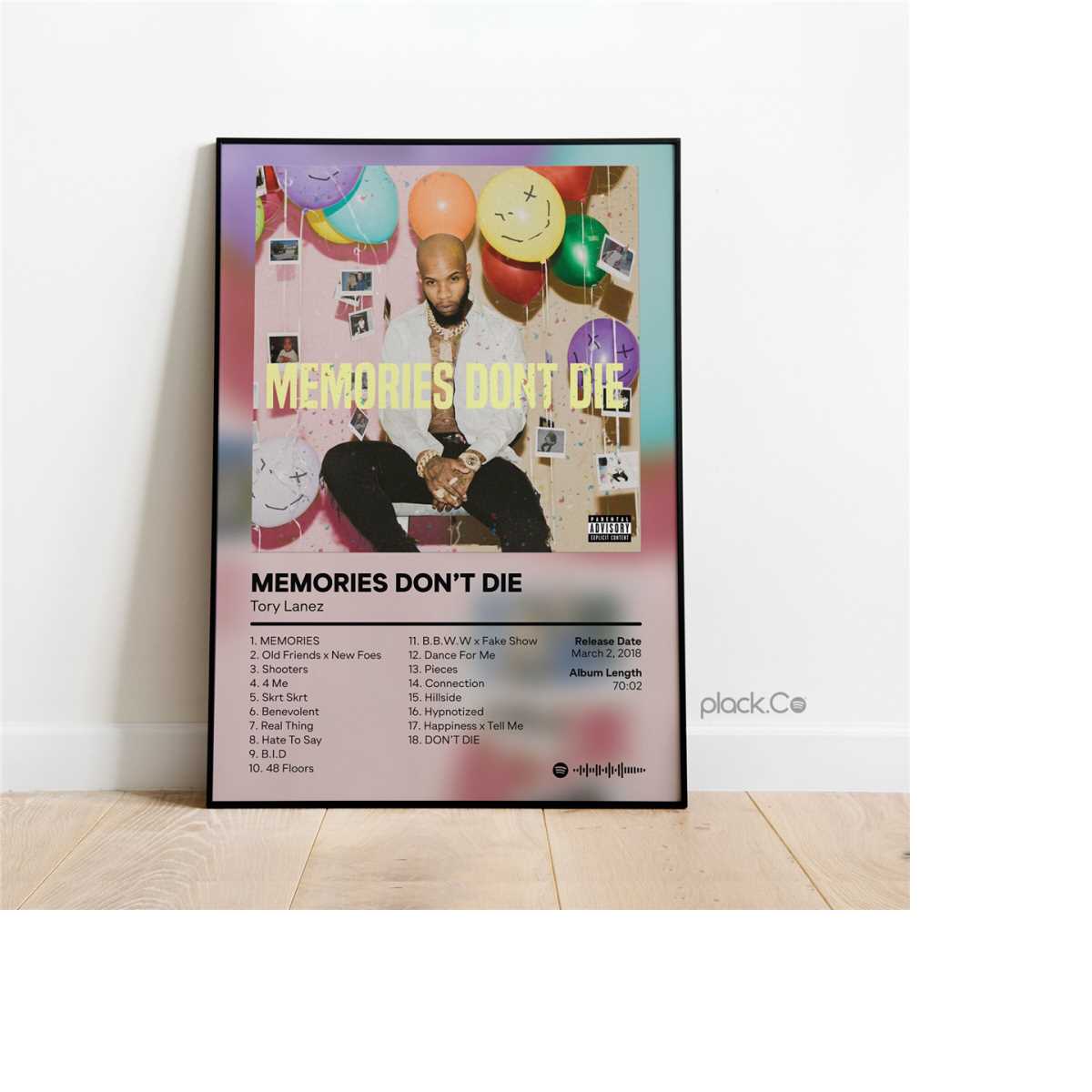 Tory Lanez Memories Don T Die Custom Album Print Hip H Inspire