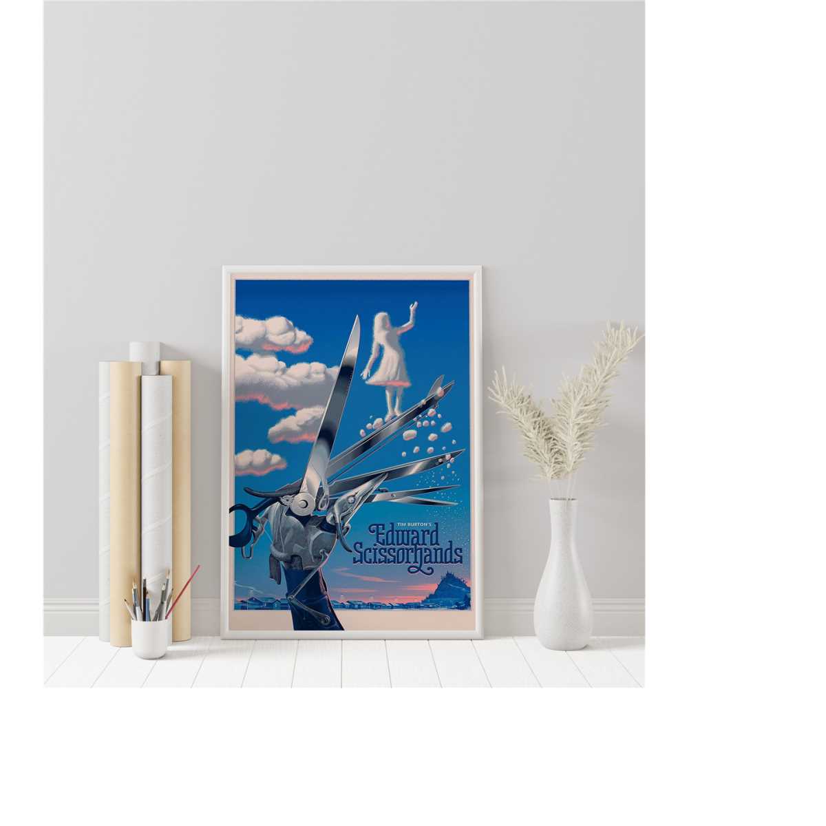 Edward Scissorhands Poster - Tim Burton - Vintage Retro Art | Inspire ...