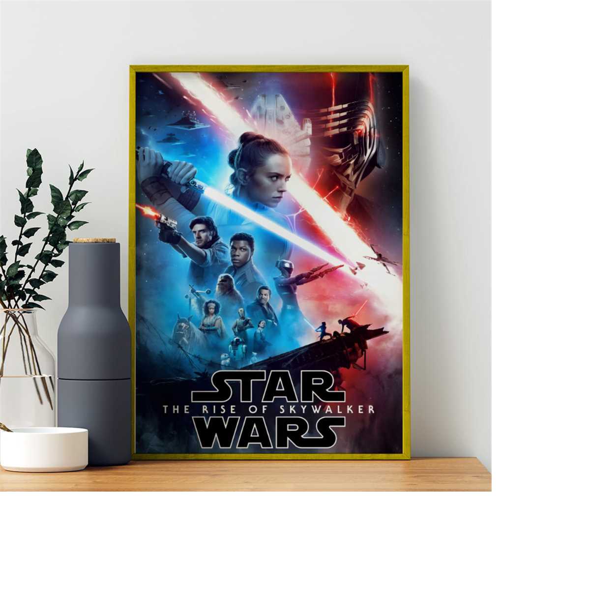 Star Wars: The Rise of Skywalker Movie Poster, HD Canvas Pri | Inspire ...