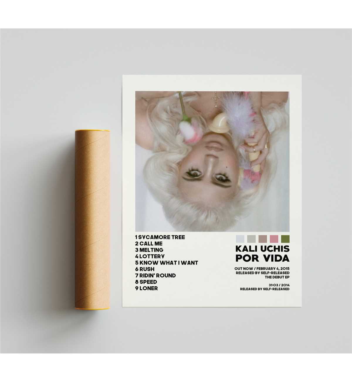 Kali Rapper Album Kali Uchis Posters, Por Vida Poster, Album Cover | Inspire Uplift