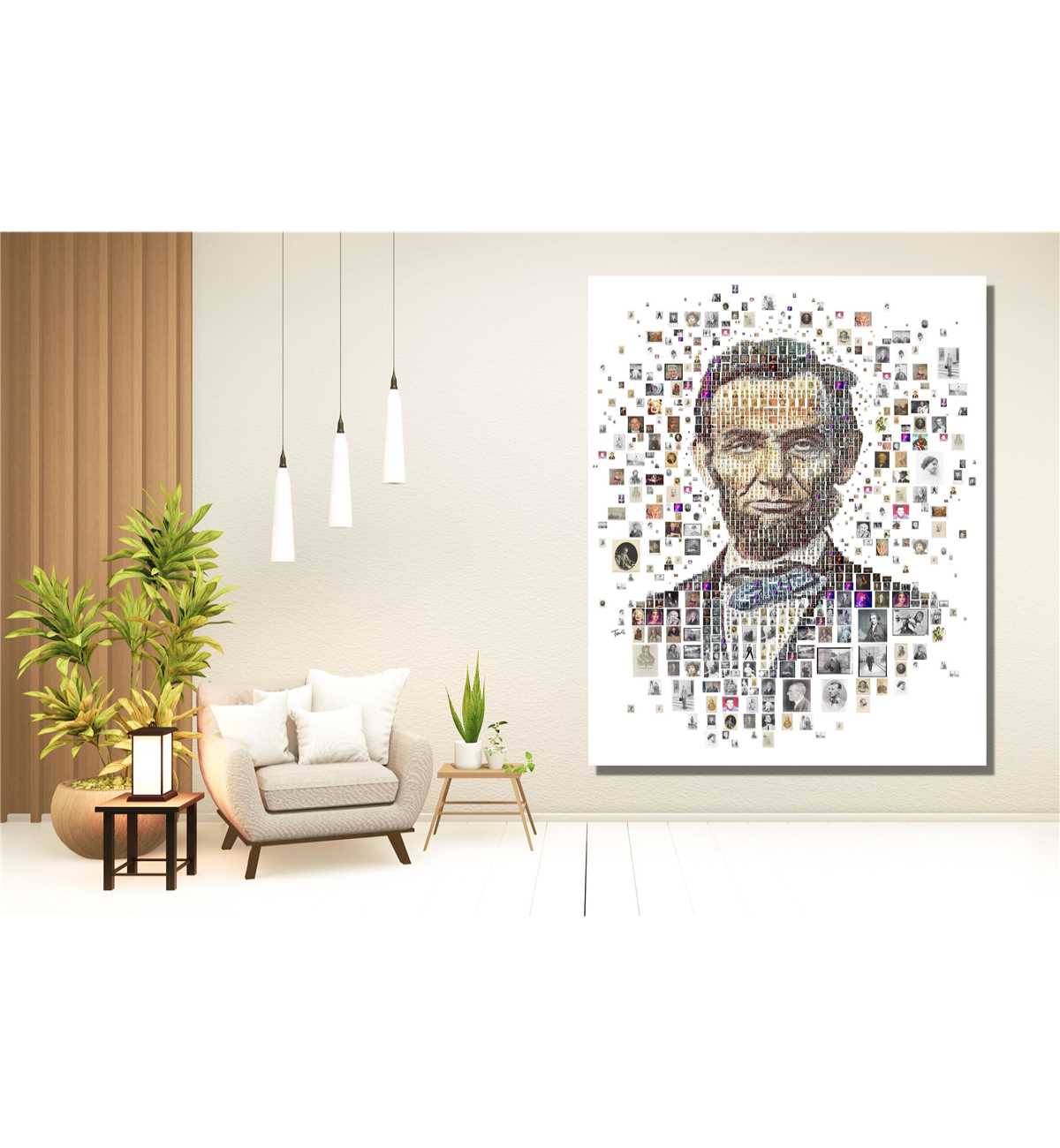 Abraham Lincoln Canvas Wall Art, Abraham Lincoln Poster | Inspire Uplift
