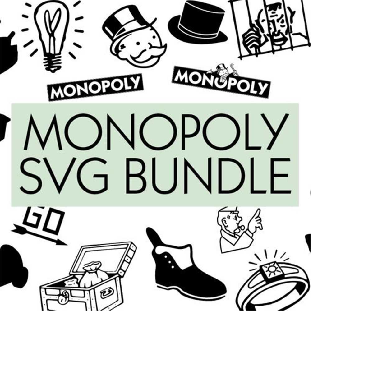 Monopoly SVG Bundle, Monopoly Symbols, Monopoly Characters, Inspire Uplift