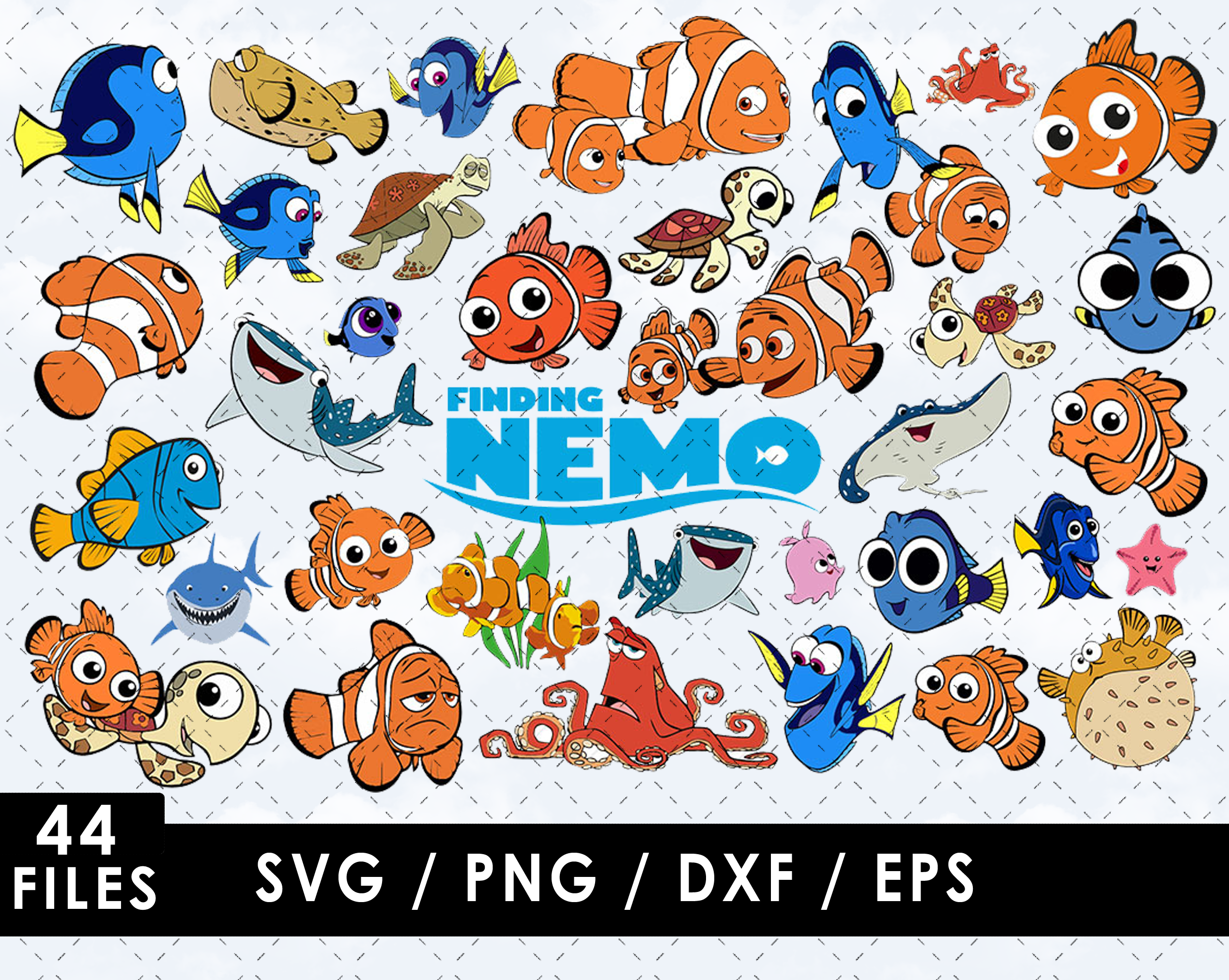 Nemo Vector Simple Finding Nemo Svg Files, Finding Nemo Png Files, Vector Png I | Inspire ...