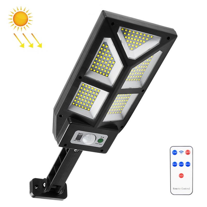 Solar Motion Sensor Wall Light with 196 LED Waterproof Outdoor Security Lamp