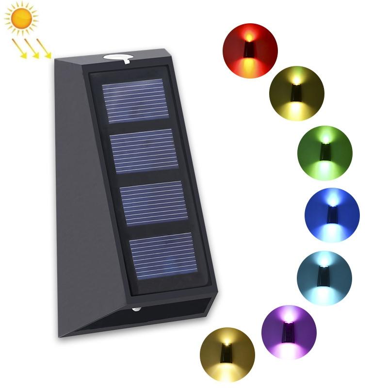 Solar Wall Lights Up and Down Outdoor Garden Fence Lamps