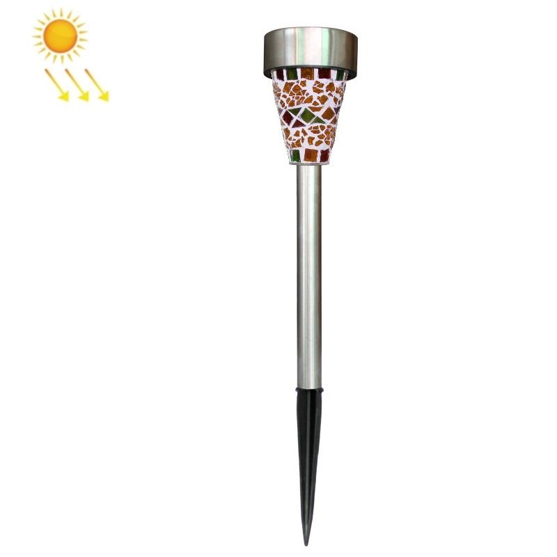 Solar Mosaic Garden Wall Lights IP65 Waterproof LED Pathway Decor