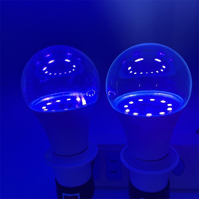 GlowWave UV Black Light Bulbs E27 9W Purple LED Party & Fluorescent Effect Lights
