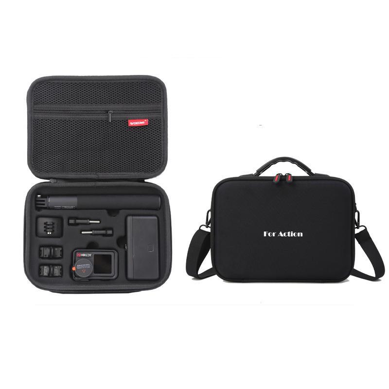 Action Camera Carrying Case Waterproof Travel Shoulder Bag for Action 5 Pro, Action 4 & Action 3