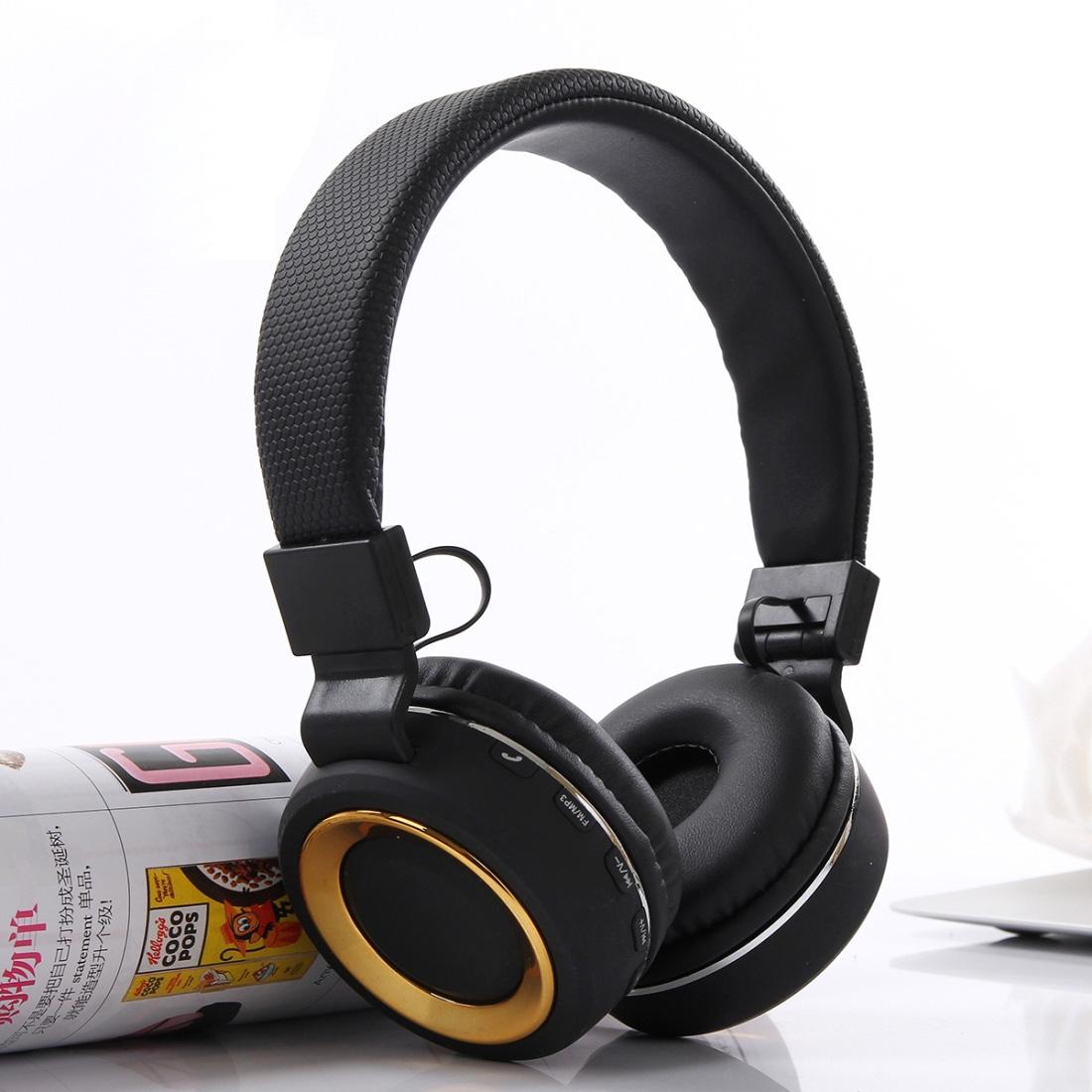 SH 18 Wireless Bluetooth Headphones with FM Radio, TF Card & Foldable Stereo Headset