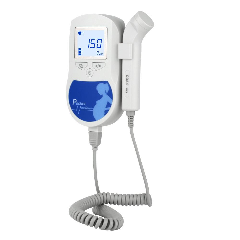 Baby Sound C Fetal Doppler Heartbeat Monitor for Pregnancy with LCD Display & Headphone Support