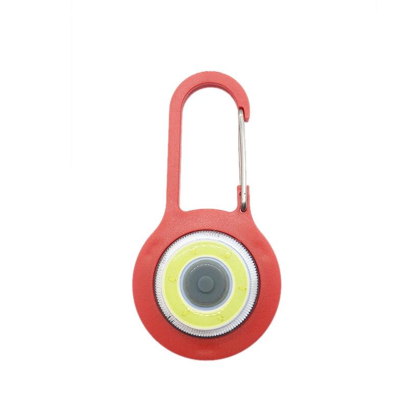 Mini COB Flashlight Keychain Carabiner Lights with SOS Mode for Camping, Fishing & Emergencies