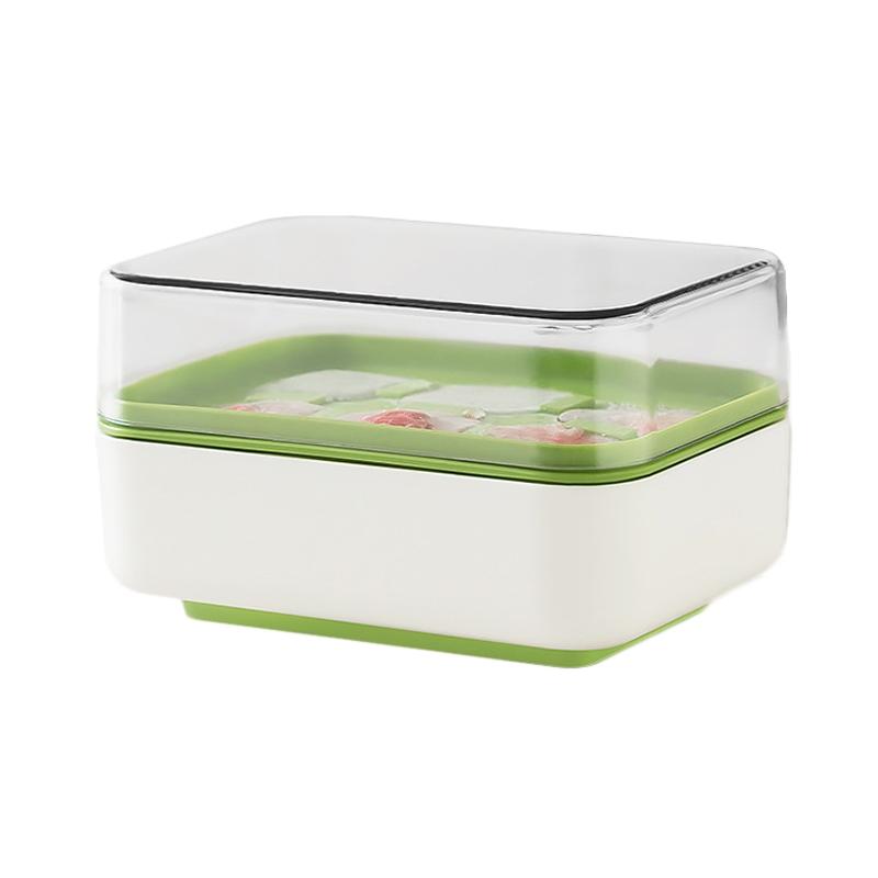 Quick Release Silicone Ice Cube Tray with Lid 6 Cube Mini Ice Cube Maker