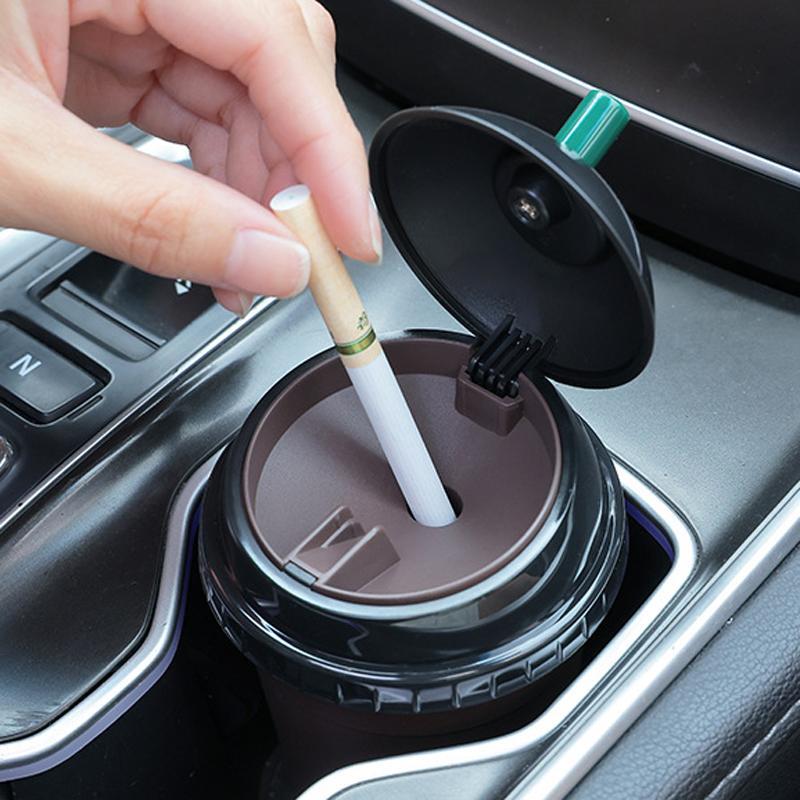 Smokeless Car Ashtray Cup Holder Portable Odor Proof Ashtray for Car & Home
